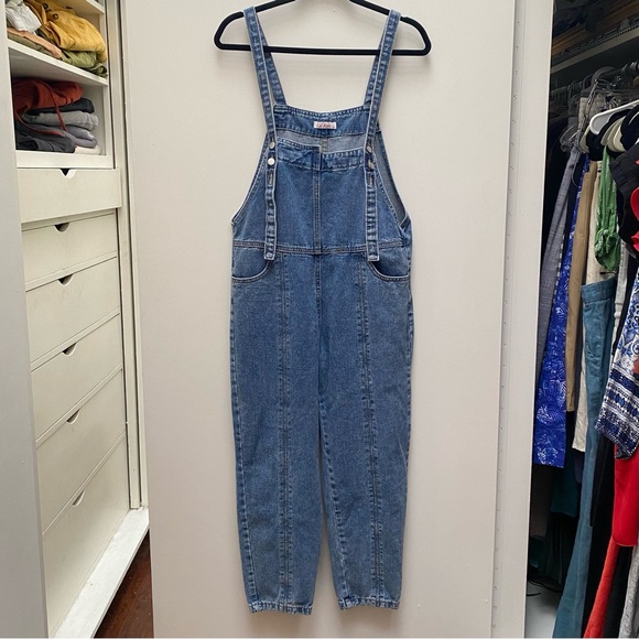 NWOT 90s Utility Denim Bib Overalls - Picture 1 of 5